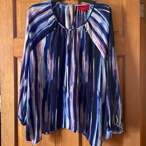 Jennifer Lopez extra large, long sleeve blouse with silver buttons.